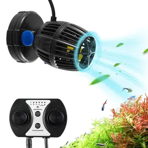 Summervibes 10W DC Aquarium Wave Maker Powerhead Pump with Controller, 10W Power Quiet 1057 GPH Circulation, Strong Magnetic Base, 360-Degree Rotatable, Adjustable for Freshwater, Saltwater