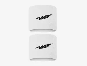 We Ball Sports Fabric Wristbands - 3" Size, White Color, 2-Pack (Sports & Outdoor Accessories)