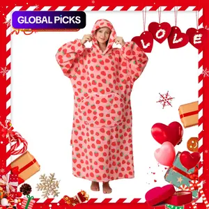 Oversized Wearable Blanket Hoodie for Women & Adults, Super Soft, Warm & Cozy with Giant Front Pocket, Perfect Christmas & Valentine's Day Gift #GLOBAL PICKS