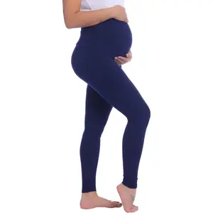 Maternity Leggings Over The Belly Cotton Pregnancy Tight Pants Stretchy Comfy Yoga Workout Activewear S-XXL