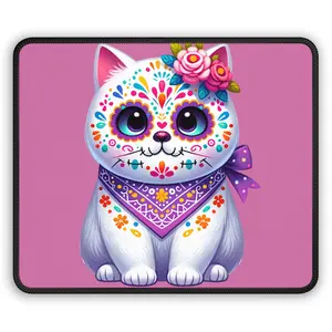 Sugar Skull Kitty Gaming Mouse Pad