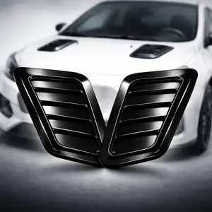 Car Hood Vents, 2PCS Universal Hood Air Vents for Car Hood Scoop, Bonnet Vent Hood Air Intake Trim Cover