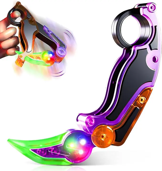 Fidget Knife Toy Adults 3D Printed Gravity Claw Knife Carrot for Adult Autism Anxiety Stress Relief Toys Gifts