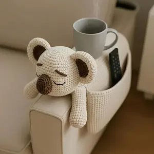 Handmade Crochet Kit, Beginner Crochet Kit, Sloth Sofa Storage Bag Set, Includes Full Crochet Tools, High-Quality Yarn, Tutorial, Perfect Crochet Gifts for Family and Friends