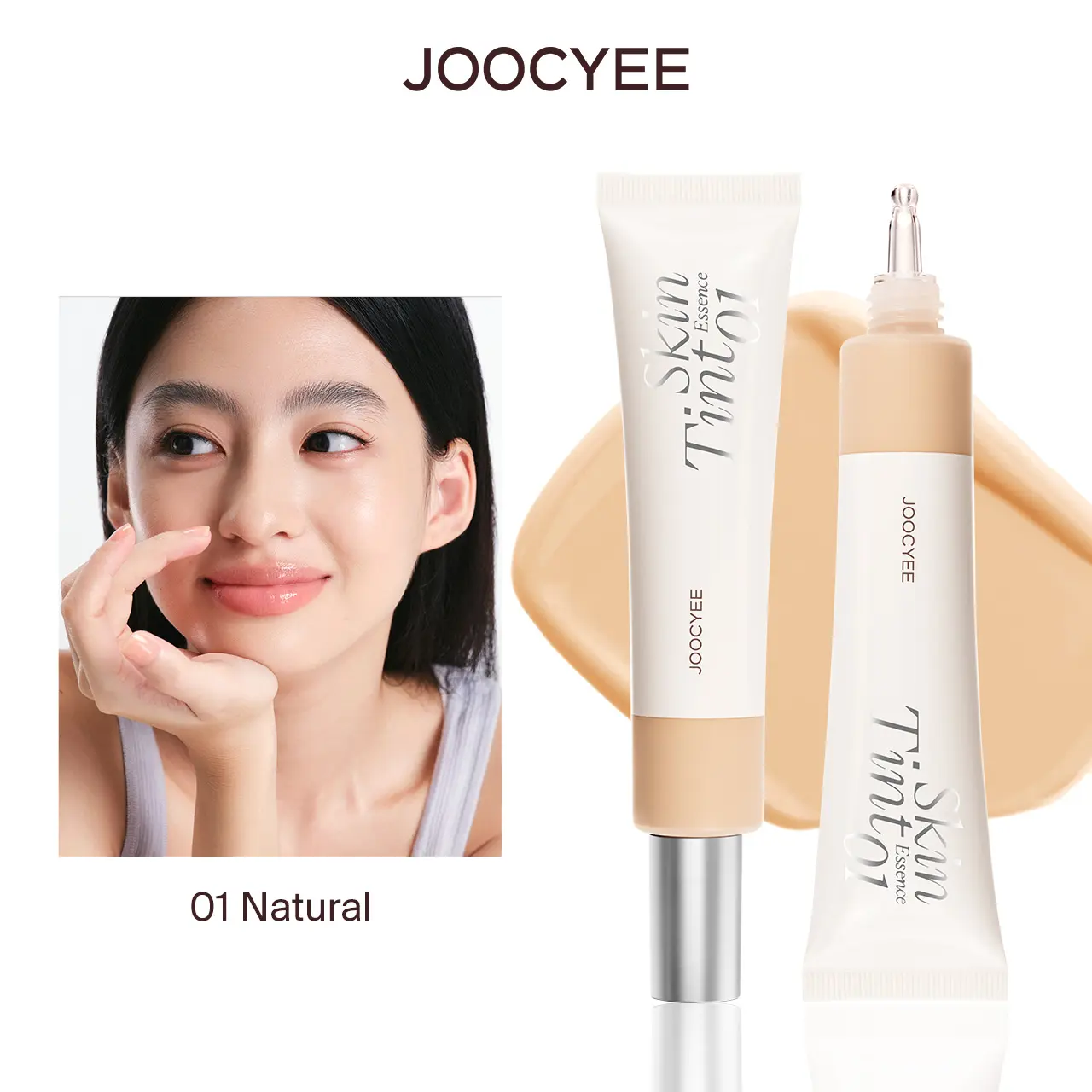 JOOCYEE Essence Skin Tint, 3 in 1 Makeup, Lightweight Foundation, Hydrating Skin Tint, Tinted Moisturizer, Natural Finish, No Makeup Makeup Look, Blendable Formula, Daily Makeup, Travel Makeup, Summerwins campingessentials