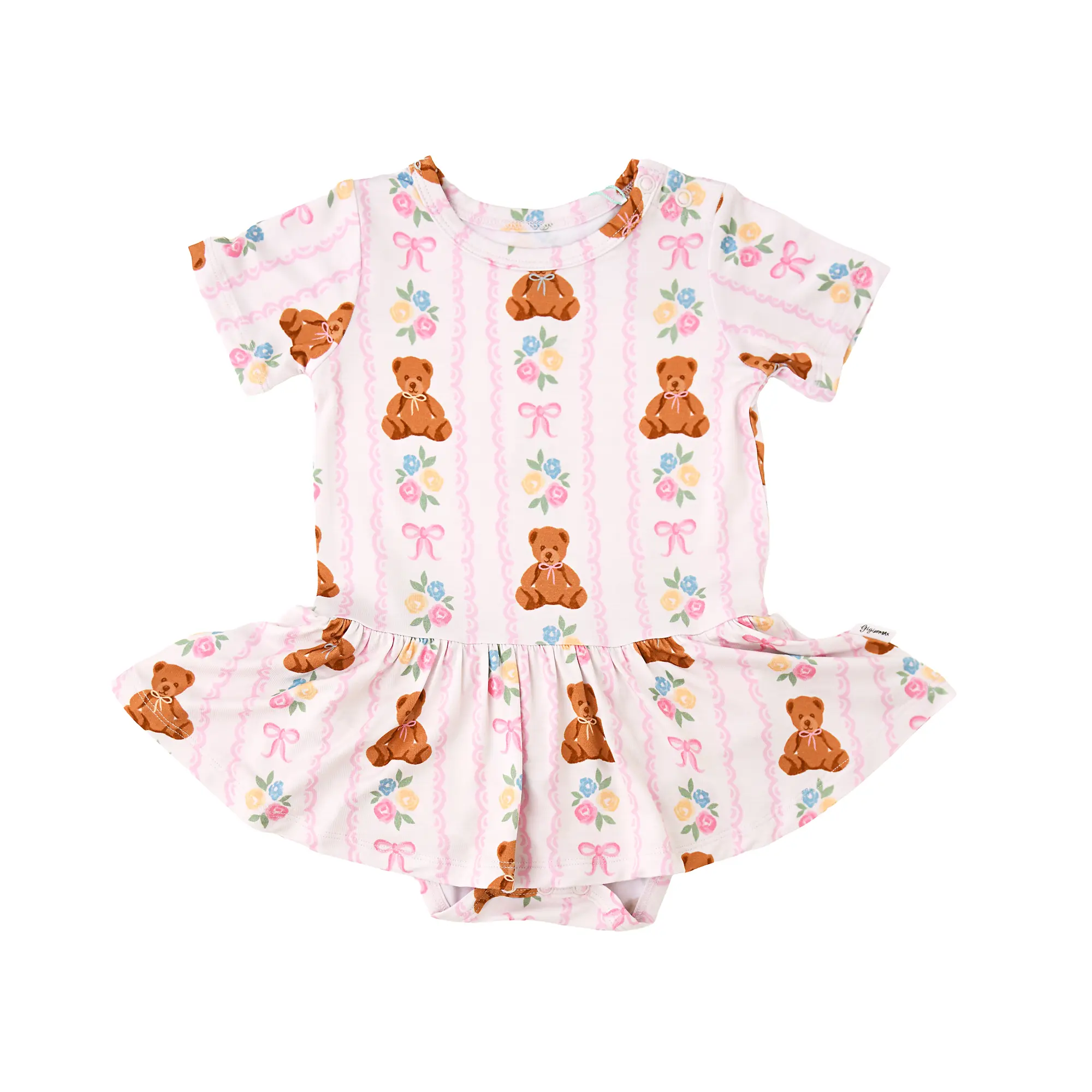 Gillian TUTU Super Soft & Comfortable Baby Tutu Skirt with Fitted Bodysuit 3 Snaps for Easy Diaper Changes Bamboo Viscose Fabric