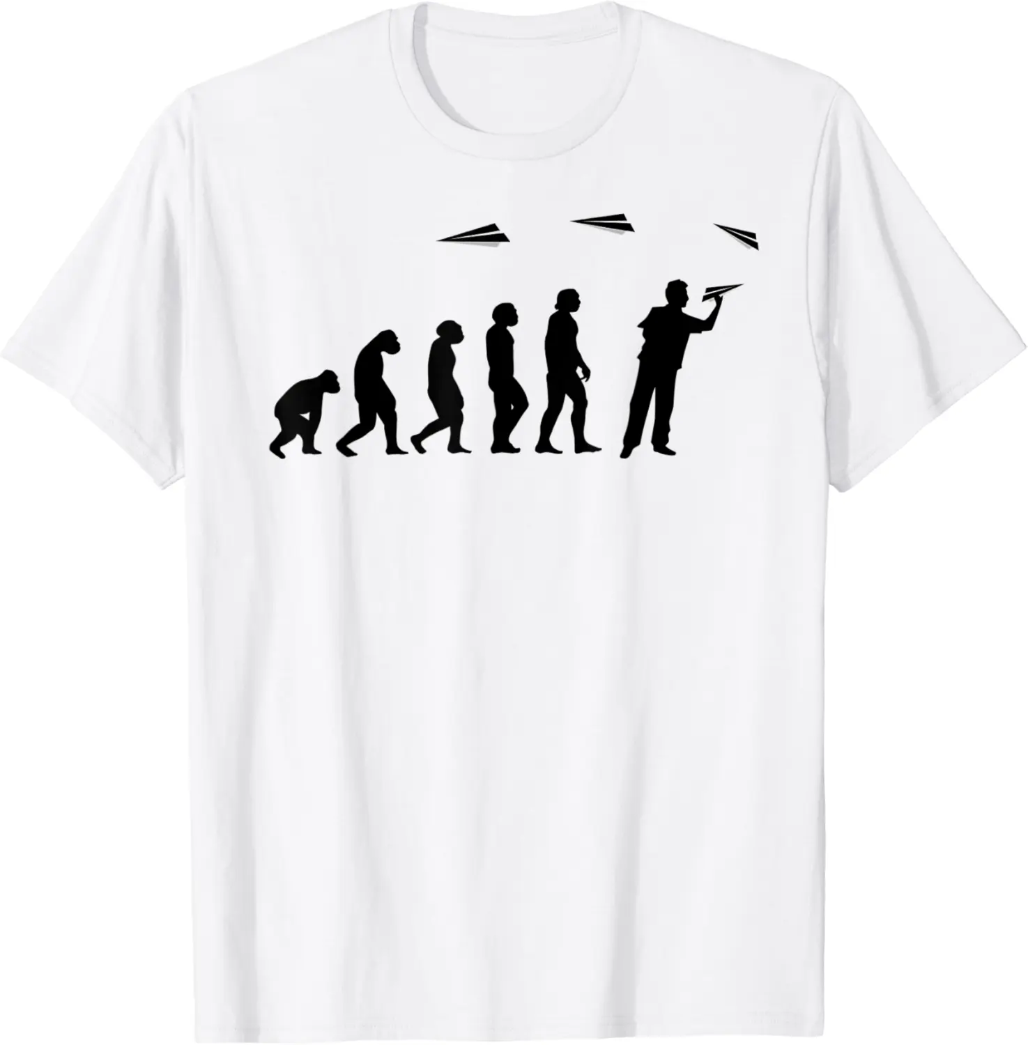 Paper-airplane math-teacher engineer Evolution paper-plane T-Shirt - Matthewgol Shop 96B0B4KQCC9W