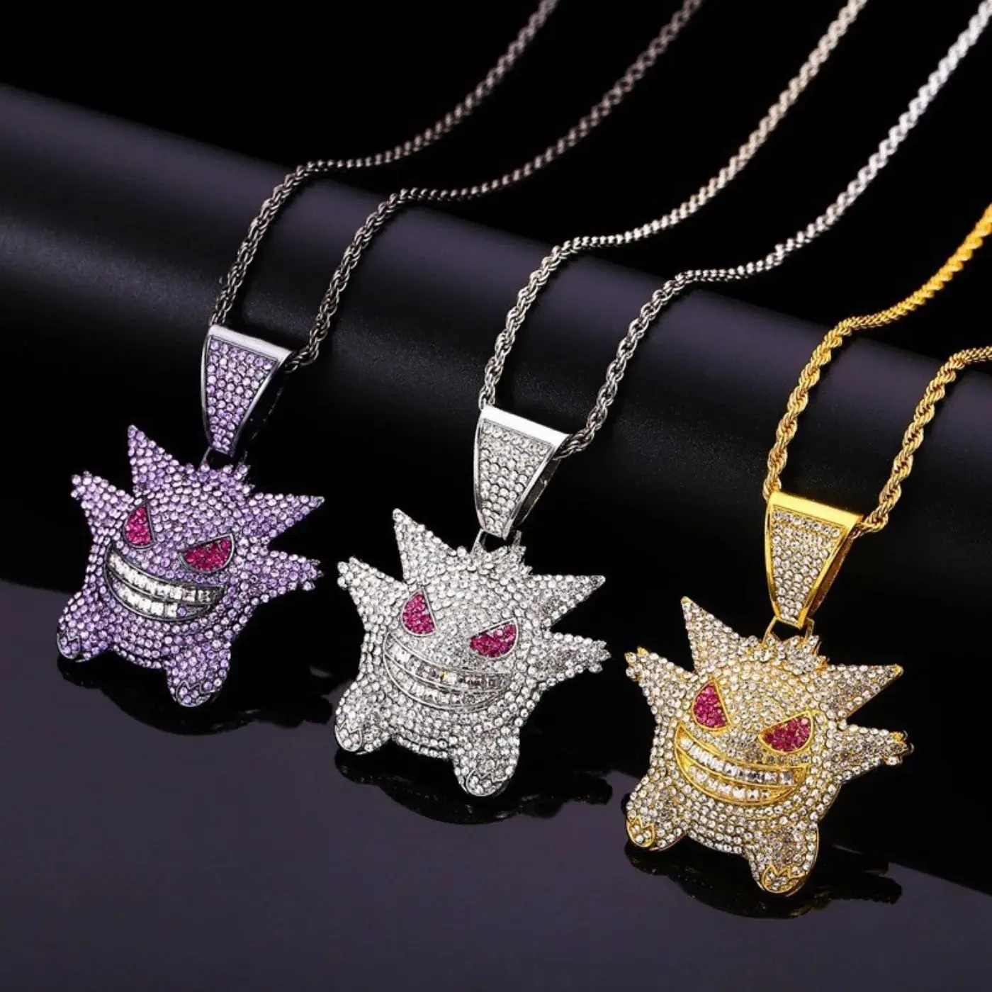 Figure Metal Necklace Decorative Necklace Hip Hop Necklace Jewelry Accessories Gifts Toys