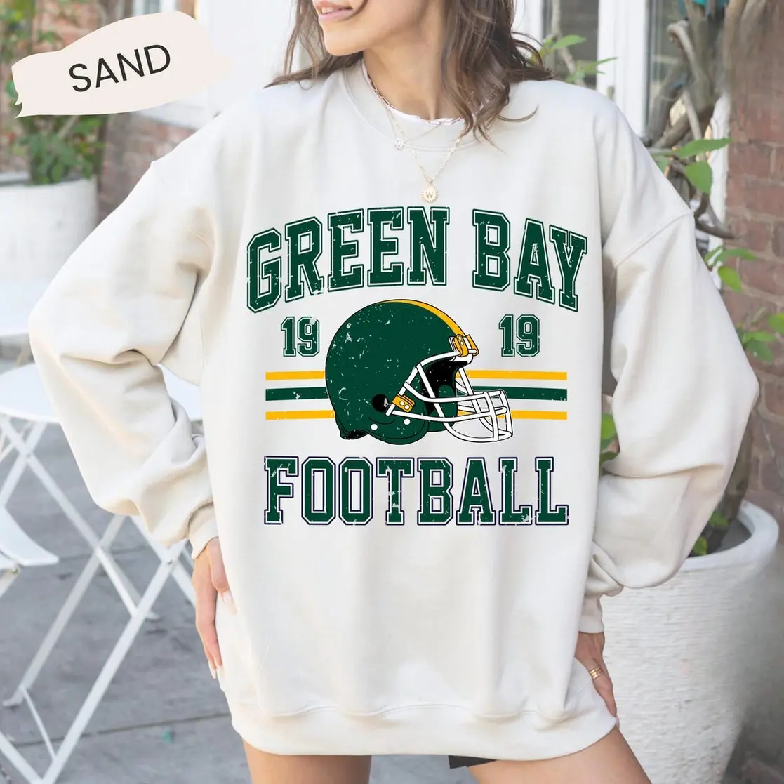 Adult & Youth Green Bay Football Sweatshirt, Youth Fan Apparel Vintage Football Shirt, Game Day Tee