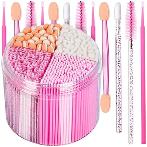 310PCS Disposable Makeup Applicators Kit – Mascara Wands, Lash Spoolies, Lip & Eyeshadow Applicators, Microswabs with Storage Box for Professional & Personal Use