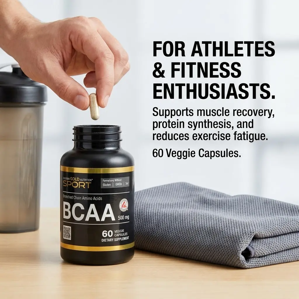 BCAA Branched Chain Amino Acid Capsules 60 Count