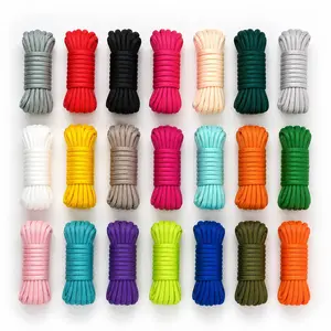 21 Colors 5mm Paracord Set, 7-Strand Durable Rope for Camping, Hiking, Bracelets & DIY
