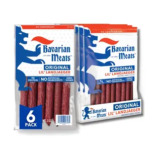 Bavarian Meats Lil' Landjaeger Snack Sticks Pack - 3oz (6 Pack)