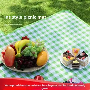 Outdoor picnic mat waterproof, moisture-proof and dirty portable spring outing floor mat ins wind picnic cloth camping mat picnic suburbs essentials Cube Tent Conversion Kit