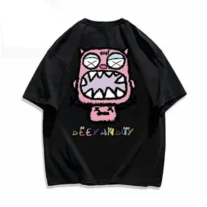 Monster short-sleeve t-shirt, unisex, pure cotton, new summer college style, loose round-neck half-sleeve top
