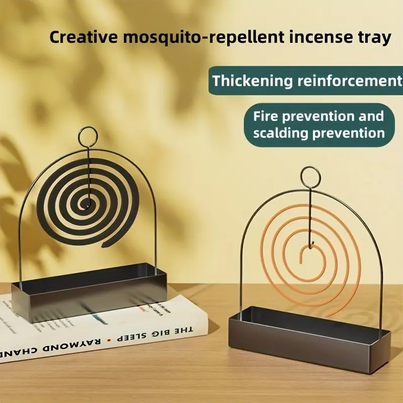 1 Mosquito Coil Holder, Sandalwood Holder, Metal Material, Suitable for Hanging Mosquito Coils or Sandalwood, Ideal for Decorating Living Room/Bedroom and Outdoor Camping, Outdoor Mosquito Repellent, Hanging Mechanism