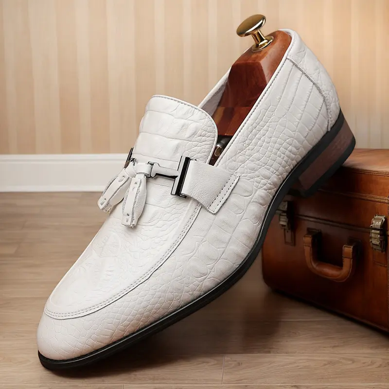 Large size men's light luxury high-end luxury top layer cowhide business casual leather shoes, formal shoes suitable for wedding, business party and banquet office 56791