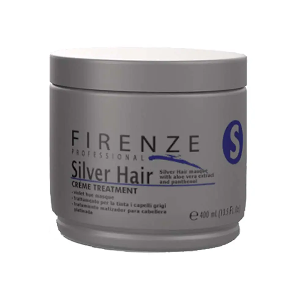 Silver Purple Hair Mask anti Yellow Firenze for Gray and Blonde Hair