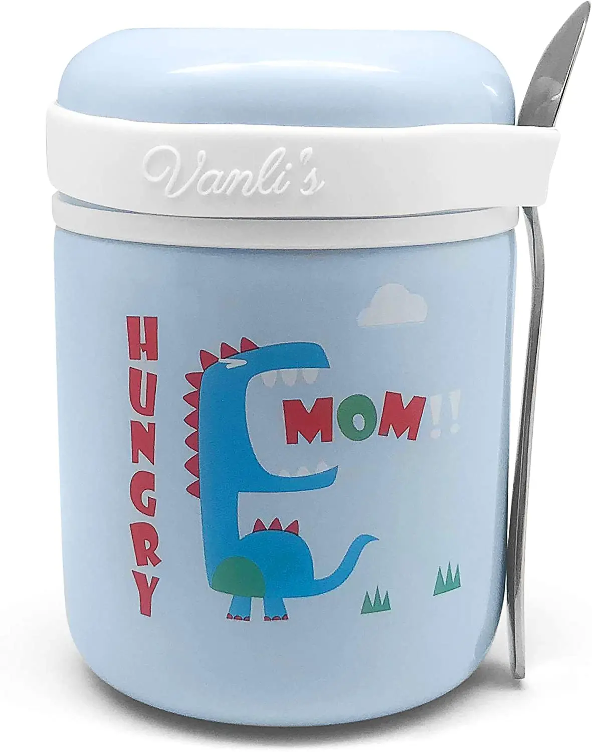 Kids Stainless Steel Food Jar or Mug with Spoon | Insulated Lunch Container for Hot & Cold Food