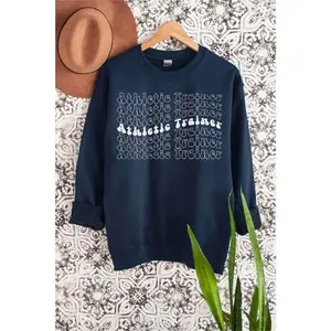 [Sale off up to 50%] Athletic Trainer Sweatshirt, Athletic Trainer Hoodie, Gym Training, Athlete Gifts, Personal Trainer, Sports Med, AT Long Sleeve, RZ244