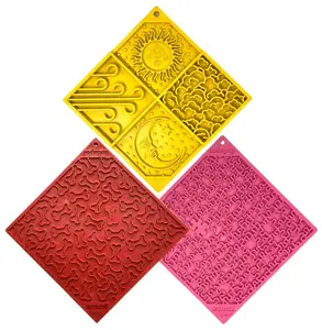 Triple Texture eMat Bundle – Jigsaw, Sky & Bones Lick Mat 3-Pack