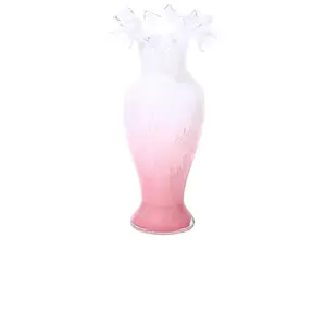 Noon & Moon Peony Frost Ruffled Vase