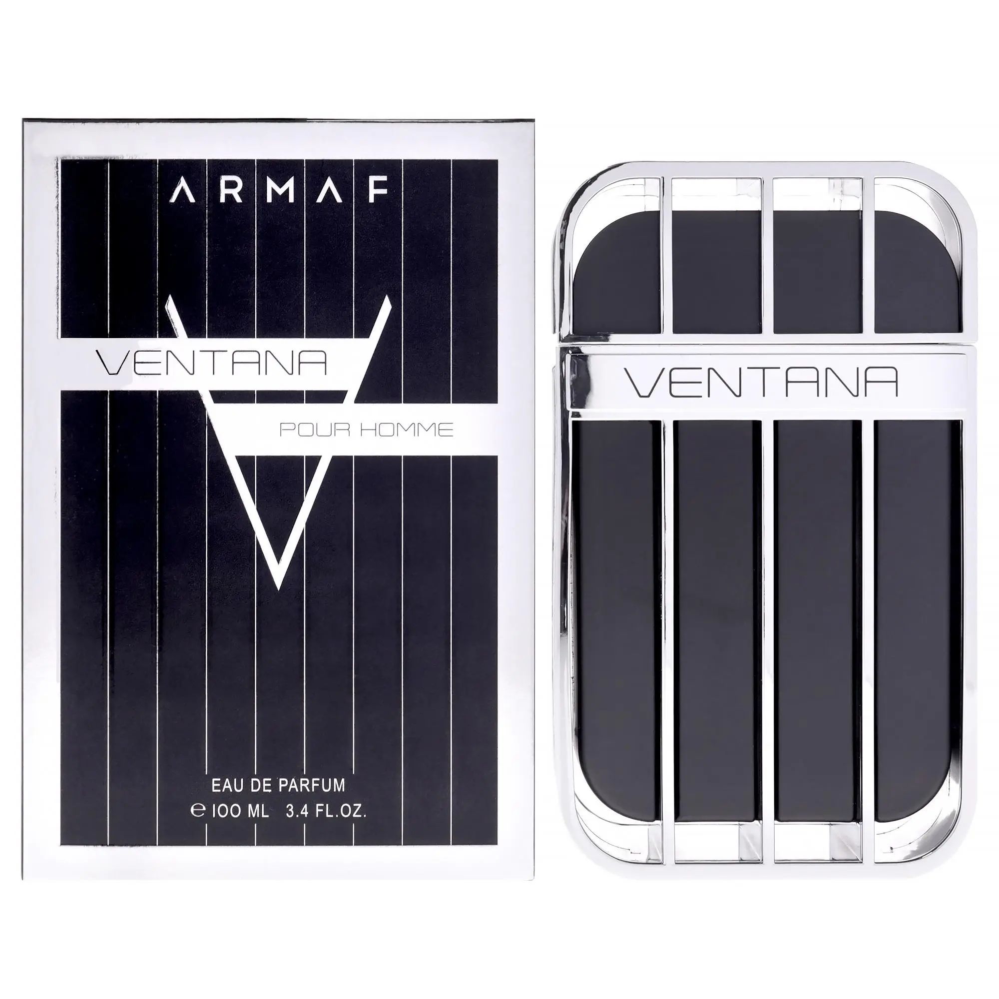 Ventana by Armaf Distinctive Men's 3.4 oz (100ml) EDP Spray, Modern Stripes 100 ml Bottle, Unisex Fragrance for Beauty & Personal Care, 100Ml Perfume