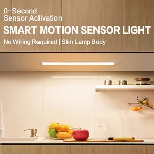 2 Pack LED Motion Sensor Night Light - USB Rechargeable Wireless Stick-On Lamp, Wall Mounted Decorative Lighting for Closet Cabinet Stairs Kitchen Garage Wardrobe Hallway | Perfect Home Gift