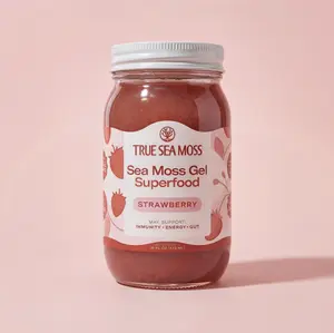 True Sea Moss Strawberry Irish Sea Moss Gel – Rich in Essential Minerals & Vitamins – supports overall vitality