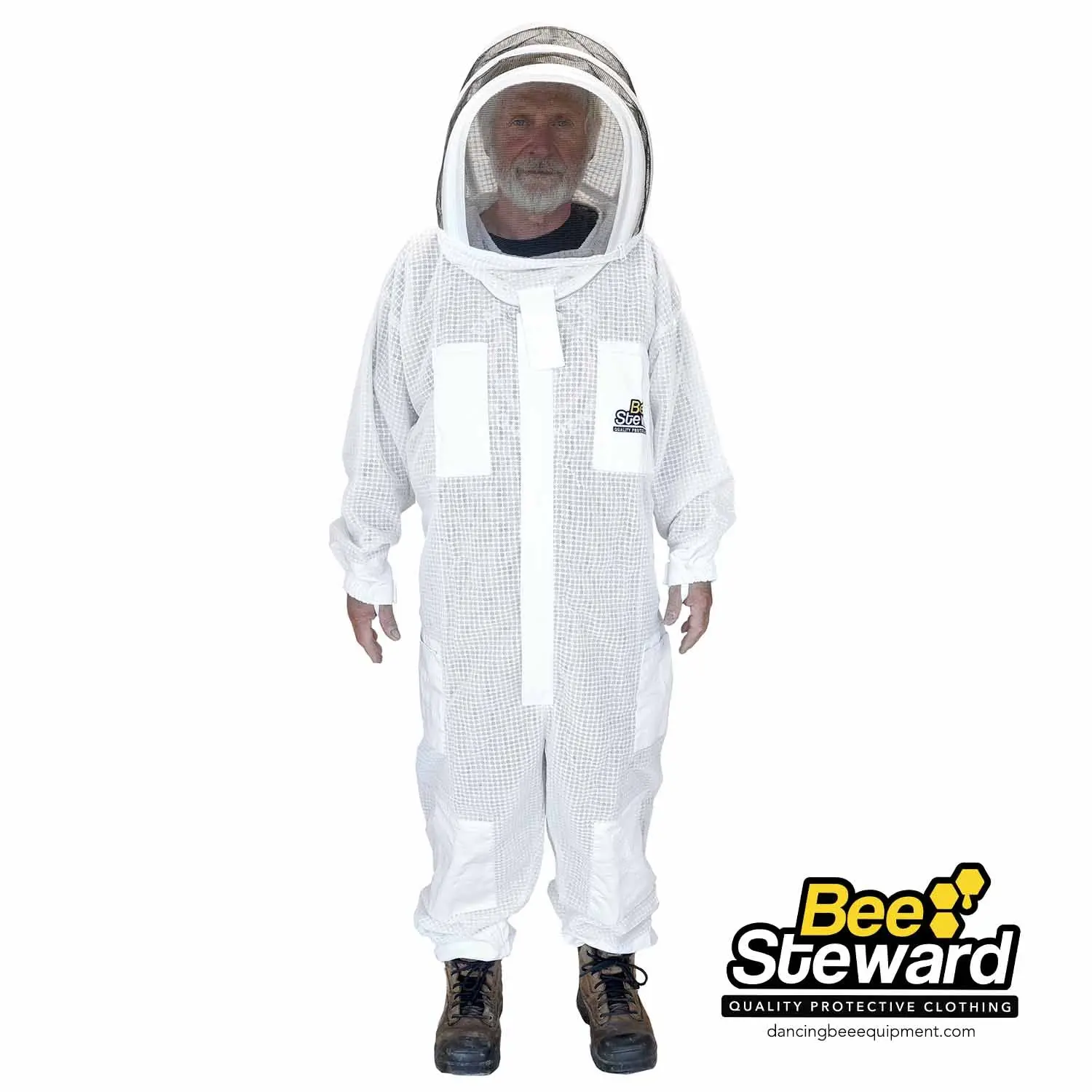 Bee Steward Vented Beekeeping Suit with Mesh Back, Suitable for Beekeeping Activities, Ideal for Protection and Comfort