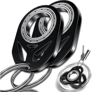 Keychain Spinner, Fidget Keychain, Spinning Keychain Fidget, Fidget Keychain for Adults, Metal Fidget Spinner