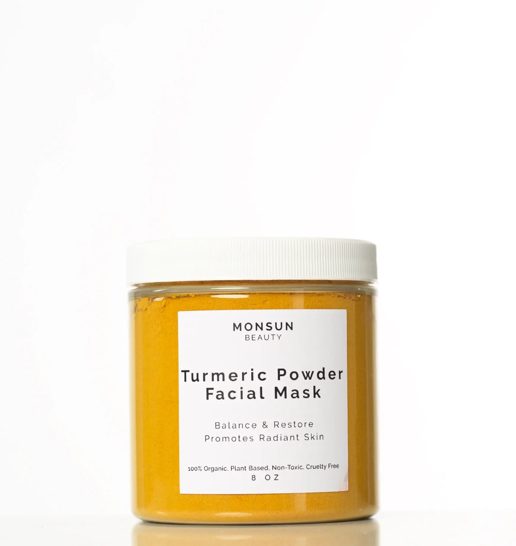 Organic Turmeric Treatment Mask for Radiant Skin - Plant Based Anti-Aging & Antioxidant Boost Formula for All Skin Types, 8oz, Sensitive, Face Care Products