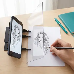 Optical Drawing Tracing Board, Zero-Basic Sketching Artifact, Phone/Tablet Compatible, for Kids Beginners Artists, Anime Manga Sketching, DIY Painting Tool-YY0