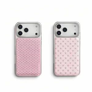 Creative polka dot and star design, suitable for iPhone 17, 16, 15, 14, 13, 12, and 11 series models.  A perfect New Year's gift phone case - 975