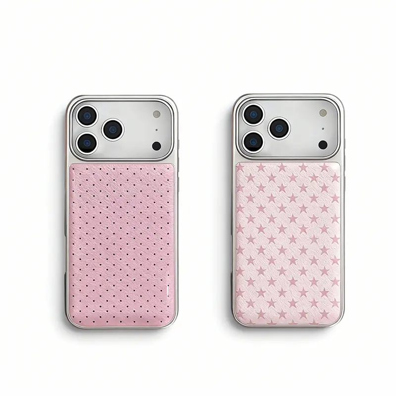 Creative Polka Dot & Star Design Mobile Phone Case Accessories, Compatible with iPhone 17,16,15,14,13,12,11 Series, Ideal New Year's Gift - 975