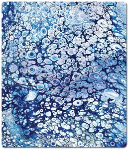 Blue Bubbles Two Player Mat
