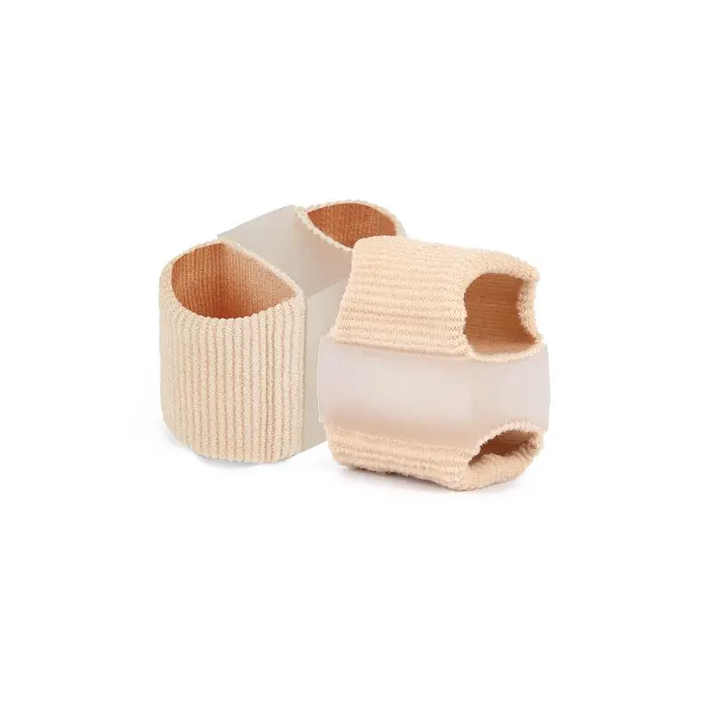 2-Pairs Toe Separators Set with Thumb Guard Covers, Soft Gel Material, Skin-Tone Compatible, Year-Round Home & Party Gift Supply