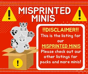 MISPRINTED MINIS - Variety Pack - Cute Mini Animals