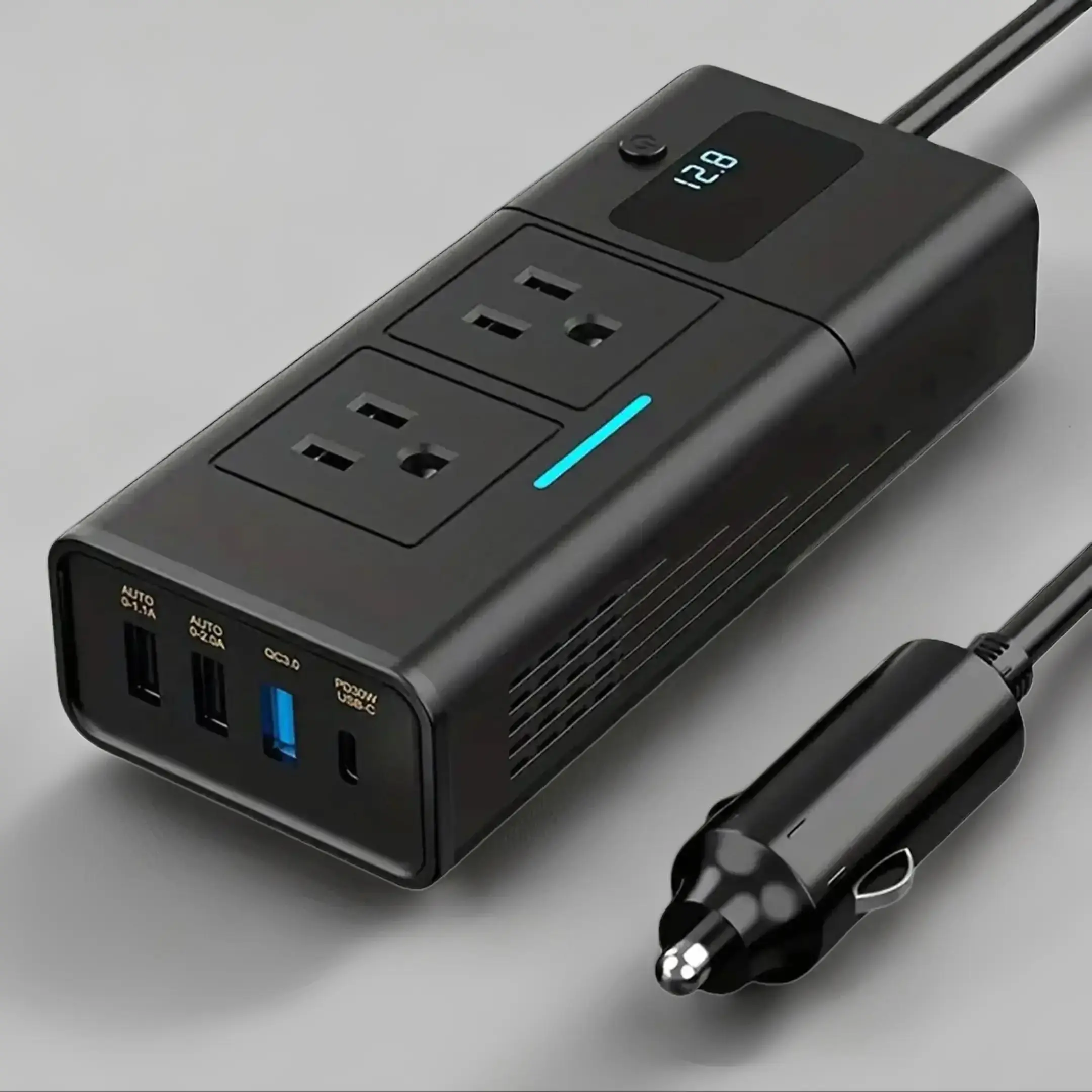 Car Power Inverter, 200W DC 12V to AC 110V Inverter, Car Charger Adapter, Universal Vehicle Electrical Appliances, Car Gadgets, Electronic Accessories, Car Electronics, Car Essentials, Men Gifts