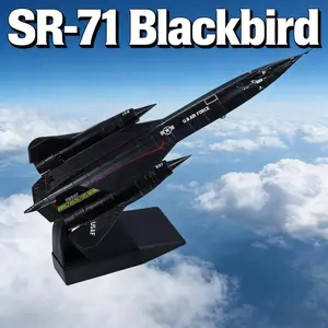 1/144 Scale US SR-71 Blackbird 06937 Reconnaissance Aircraft Plane Metal Diecast Model,Kit Pre-Build Replica Military Gift Ornament Collection or Gift