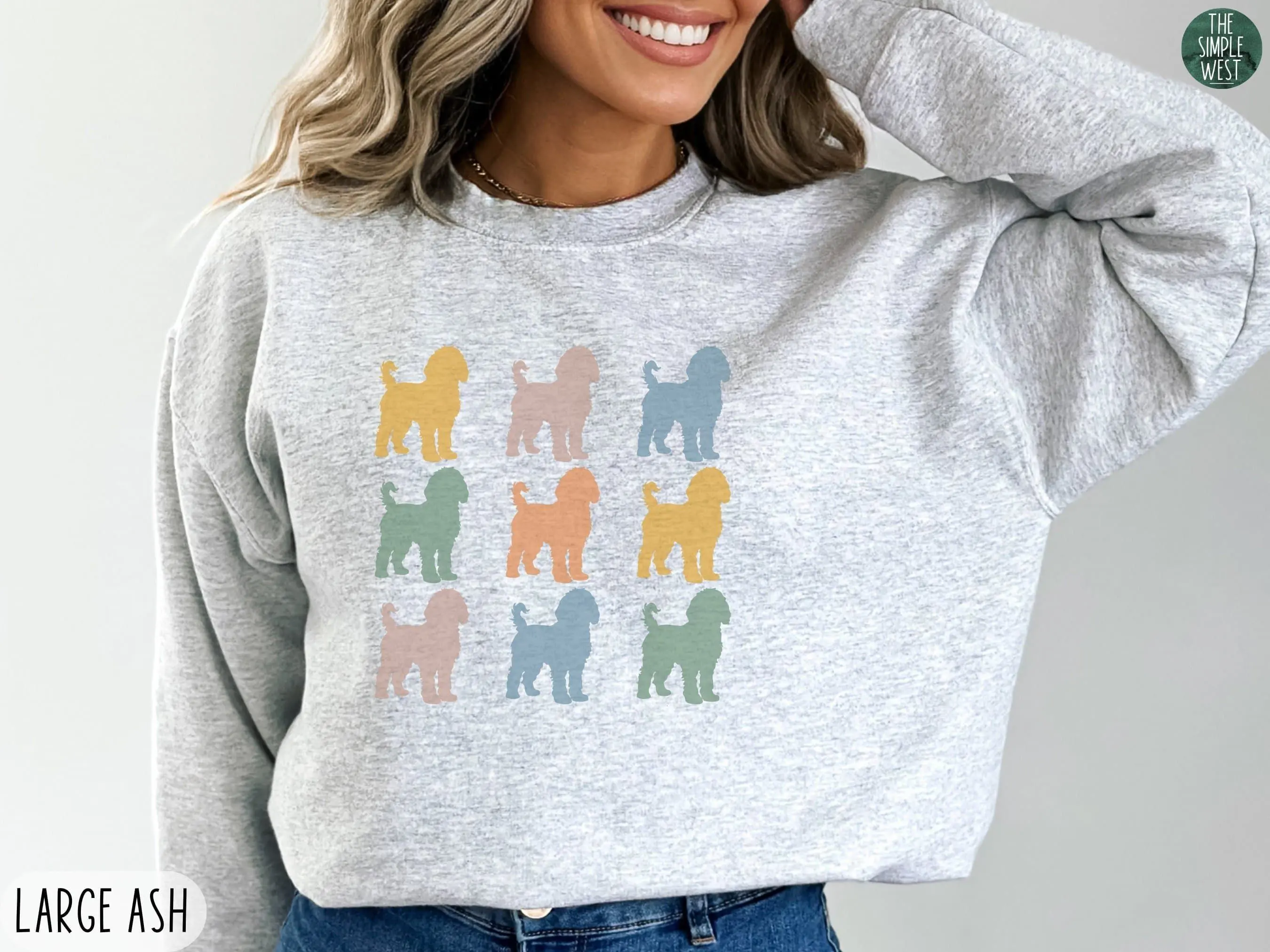 Doodle T-Shirt, Sweatshirt and Hoodie - Golden Doodle Crewneck, Retro Doodle, Labradoodle Mama, Gift for Doodle Lover, Doodle Gift, Bernedoodle Tee