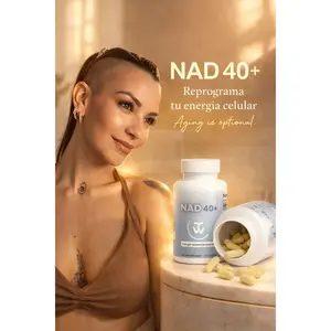 NAD+ Thania.wellness 500mg NAD+ Supplement with Quercetin & Resveratrol for Energy & Metabolic Health 60 Capsules