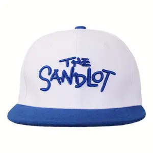 The Sandlot Benny The Jet Rodriguez White Blue Baseball Cap 90s Movie Hat Golf Cap Trucker Snapback Adjustable Polyester 3D Embroidery