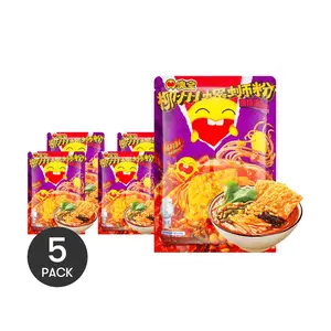 5Packs Choubao Thick Soup Liuzhou Snail Rice Noodles with Chunky Yuba, 11.64oz/Pack