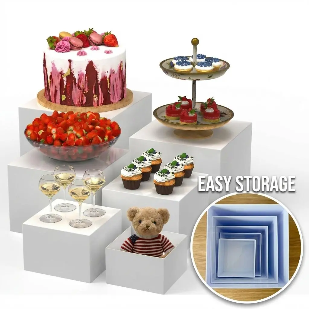 6 PCS Buffet Risers