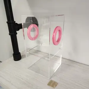 Medium Flat Top Magnetic 4x4x8 Jumping Spider Enclosure (holds fruit flies)