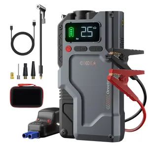 OREETGA 36800mAh  Car Battery Jump Starter 12V Car Jump Box for 12.0L Diesel Batteries, Compact Storage Case, 150PSI Car Tire Inflator Air Pump