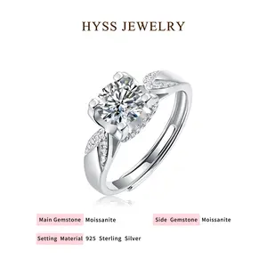 [31]HYSS SWALLOWTAIL BULL HEAD Moissanite Ring | 925 Sterling Silver for Women Men Weddings | Anniversaries | Birthdays | Special Occasions