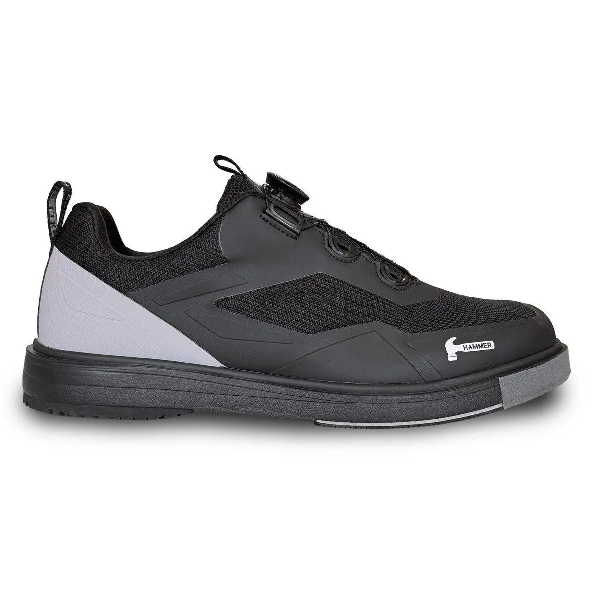 Hammer Mens Vibe Black/Grey Right Hand Wide Width Bowling Shoes