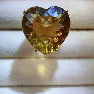 <PingEast jewelry > Citrine ring
